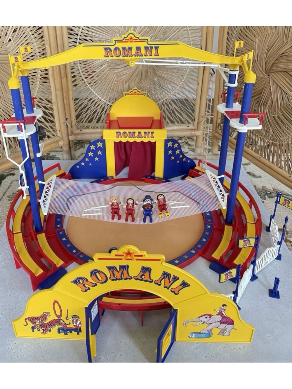 Vintage Playmobil 3720 Romani Acrobat Circus Play Set Incomplete